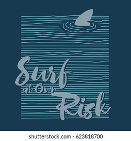 Surf typography, tee shirt graphics, vectors , surf area
