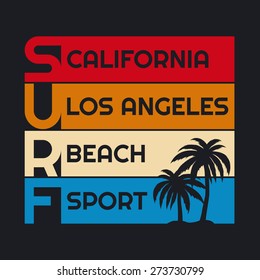 surf typography, t-shirt graphics.vector illustration
