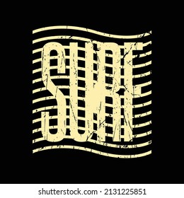 Surf typography vector t shirt design illustration 