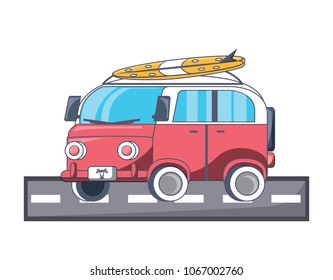 Surf Van Icon Stock Vector (Royalty Free) 1067003390 | Shutterstock