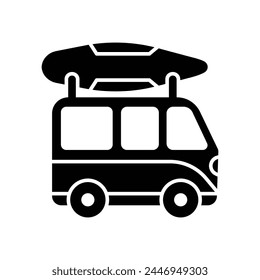 surf van icon vector illustration design template