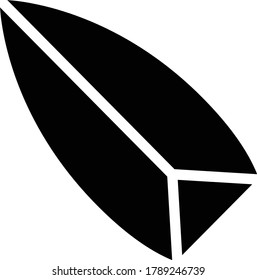 surf vector glyph flat icon 