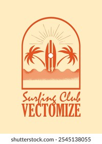 surf vetor image, adequado para uso em vários produtos. especialmente t-shirts