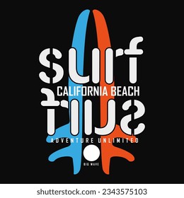 surf vector logo illustration image design