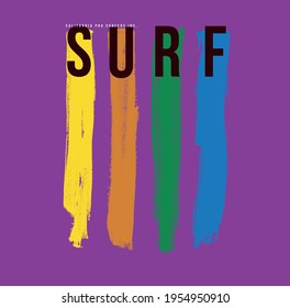 Diseño de camiseta de Tee Vector SURF