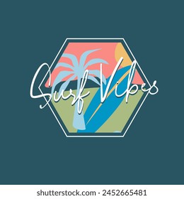 Surf Vibes  Summer elements graphic design