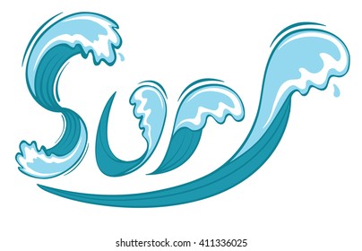 surf. Wave graphic. T-shirt graphic design.