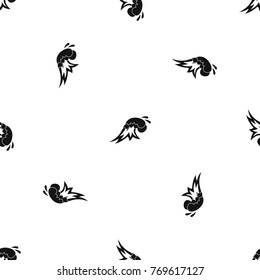 Surf wave pattern repeat seamless in black color for any design. Vector geometric illustration