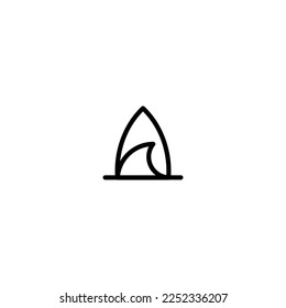 surf with waves logo,graphic designsillustration,icon,vector,silhouette,line art,monogram,for business

