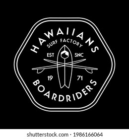SURF WEAR VECTOR ART GRAPHIC