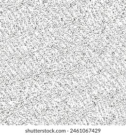 A surface with asperities, grainy and fibrous material. Rough texture background. Abstract vector seamless. Image in black and white.