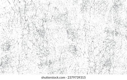 Surface cracked wall texture monochrome with gray miniature cracks on white material for use instead wallpaper or background vector illustration