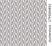 Surface decorated with floral motifs and abstract representations of leaves. The chromatic part made in blue and light pink.