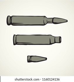 Surface defense antiaircraft launcher long range system device on white background. Black ink hand drawn logo sketch in retro doodle cartoon silhouette graphic style. Closeup view with space for text