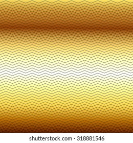 surface of embossing zigzag line pattern on yellow brown metallic background