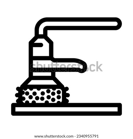 surface finishing manufacturing engineer line icon vector. surface finishing manufacturing engineer sign. isolated contour symbol black illustration