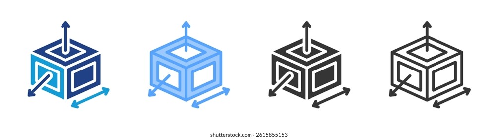 Surface icon set multiple style collection