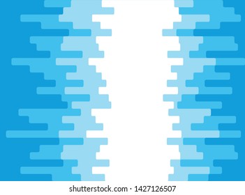 Surface light blue and white bar design use as background 