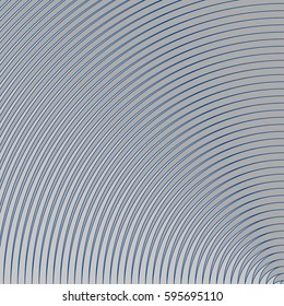 Surface pattern design with symmetrical curves ornament. Rounded color lines. Striped motif. Vinyl wallpaper. Digital paper for page fills, web designing, textile print. Vector art illustration.