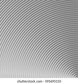 Surface pattern design with symmetrical curves ornament. Rounded color lines. Striped motif. Vinyl wallpaper. Digital paper for page fills, web designing, textile print. Vector art illustration.