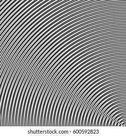 Surface pattern design with symmetrical curves ornament. Rounded color lines. Striped motif. Vinyl wallpaper. Digital paper for page fills, web designing, textile print. Vector art illustration.