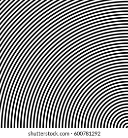 Surface pattern design with symmetrical curves ornament. Rounded color lines. Striped motif. Stripes wallpaper. Digital paper for page fills, web designing, textile print. Vector art illustration.