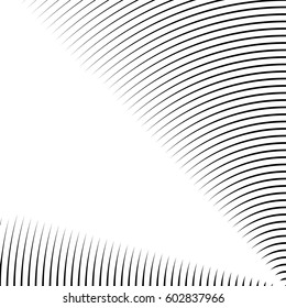 Surface pattern design with symmetrical curves ornament. Rounded color lines. Striped motif. Vinyl wallpaper. Digital paper for page fills, web designing, textile print. Vector art illustration.