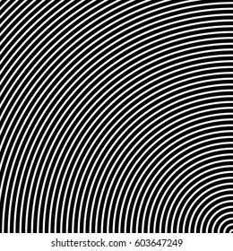 Surface pattern design with symmetrical curves ornament. Rounded color lines. Striped motif. Vinyl wallpaper. Digital paper for page fills, web designing, textile print. Vector art illustration.