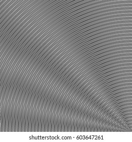 Surface pattern design with symmetrical curves ornament. Rounded color lines. Striped motif. Vinyl wallpaper. Digital paper for page fills, web designing, textile print. Vector art illustration.