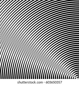 Surface pattern design with symmetrical curves ornament. Rounded color lines. Striped motif. Vinyl wallpaper. Digital paper for page fills, web designing, textile print. Vector art illustration.