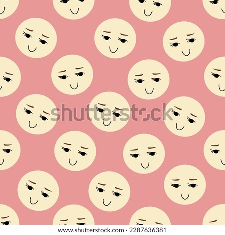 Surface pattern, endless print. Vector illustration in simple flat style
