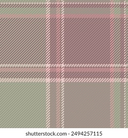 Surface pattern plaid fabric, fluffy textile seamless check. Close-up background tartan texture vector in pastel and light color.