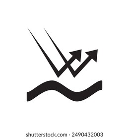 Surface Reflection icon design, UV Resistance isolated on white background, vector illustration