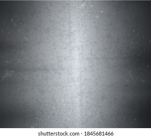 Surface of stainless steel sheet. Brushed steel or aluminum metal texture. vector illustration.