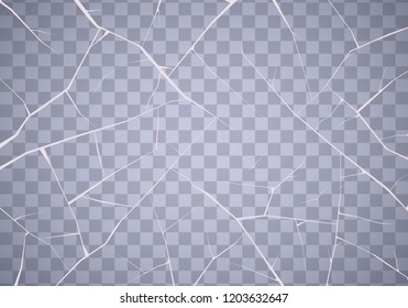 The surface texture is cracked on ice, isolated on a transparent background. Snow backdrop. Design for banner, flyer, cards, print.