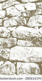Surface texture vector image of corroded steel plates with traces of time - illustration.