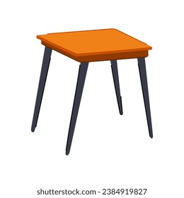 caricatura de mesa de madera de superficie. tablero vacío, rústico de tabla, símbolo de mesa de madera de superficie de cubierta de producto. ilustración vectorial de símbolo aislado