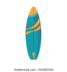 vectores planos de icono de dibujos animados en tablas de surf
