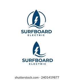 Surfboard Creative Modern Minimal Logo design concept