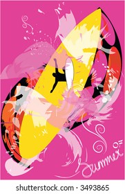 surfboard design abstract background summer 07