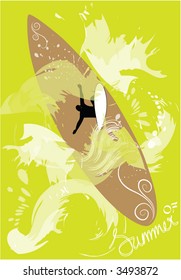 surfboard design abstract background summer 07