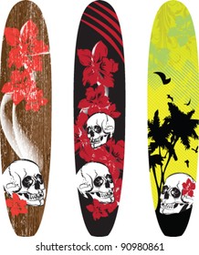 surfboard design vector background
