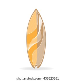 Surfboard design, vector illustration