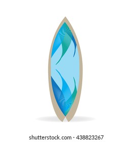 Surfboard design, vector illustration
