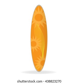 Surfboard design, vector illustration