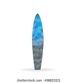Surfboard design, vector illustration