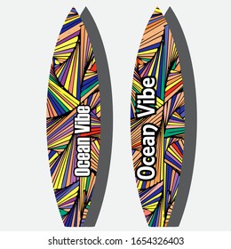 surfboard doodle icon, vector illustration