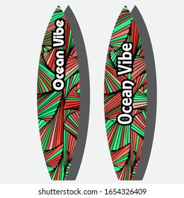 surfboard doodle icon, vector illustration