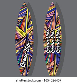 surfboard doodle icon, vector illustration