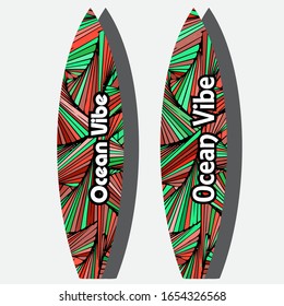 surfboard doodle icon, vector illustration
